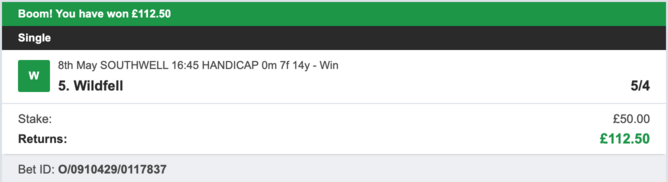 Today's Bet Tips - Winner 1 - 08/05/2023